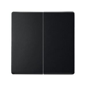 Tecla doble para mecanismos de mando negro mate Simon 82 Concept