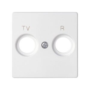 Placa para tomas inductivas de R-TV blanco mate Simon 82 Concept
