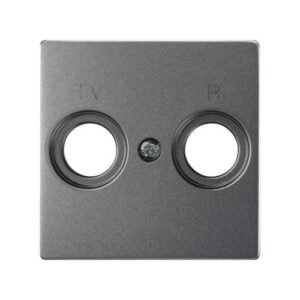 Placa para tomas inductivas de R-TV titanio Simon 82 Concept