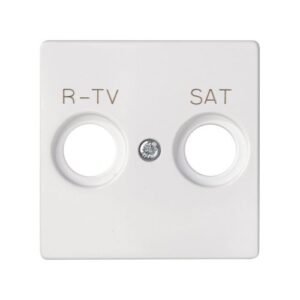 Placa para tomas inductivas R-TV+SAT blanco mate Simon 82 Concept