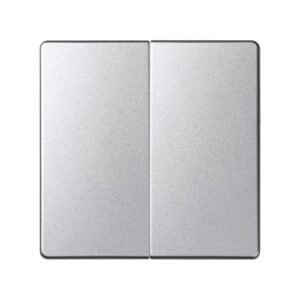 Conjunto semi-montado de 2 conmutadores 10 AX 250~ con sistema de embornamiento rápido aluminio frío Simon 82 Concept