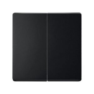 Conjunto semi-montado de 2 interruptores 10 AX 250~ con sistema de embornamiento rápido negro mate Simon 82 Concept