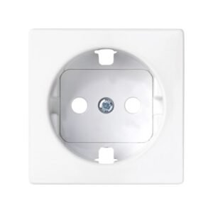 Conjunto semi-montado de base de enchufe schuko 16 A 250V~ con sistema de emb. a tornillo blanco mate Simon 82 Concept