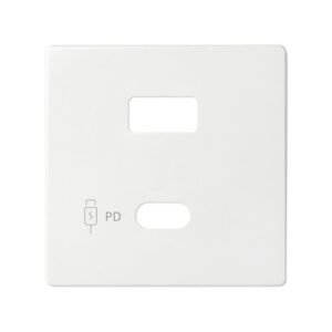 Placa para cargador USB A+C Quickcharge blanco Simon 82