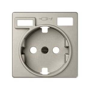 Tapa para la base de enchufe schuko con 2 cargadores USB A + C 10,5W cava Simon 82
