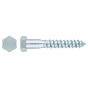 DIN-571 [CP] Tornillo con rosca para madera y aglomerado. Cabeza hexagonal. Zincado