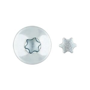 ESTRINV Z [CP] Tornillo inviolable. Huella TX. Estrella inviolable. Zincada