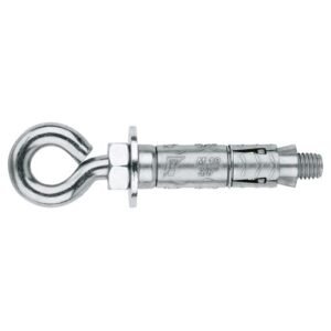 ZA-AR [CP] Anclaje de zamak para cargas medias-altas en materiales macizos o huecos. Argolla