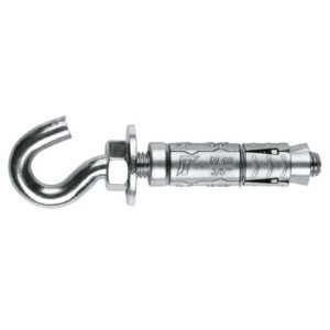 ZA-GA [CP] Anclaje de zamak para cargas medias-altas en materiales macizos o huecos. Gancho