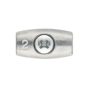 SJ-O [CP] Sujetacable DIN 741. Sujetacable oval. Zincado