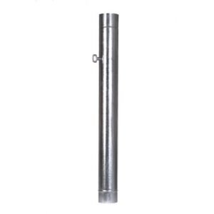 Tubo galvanizado agrafado con llave 1000 mm diametro 130 mm