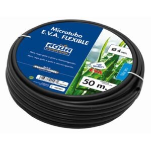 Tubería secundaria (microtubo) Ø 4 mm. de EVA flexible - color negro - 50 m. | C4019E