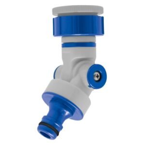 Adaptador de grifo articulado y giratorio 180º + 360º PVC RH 3/4" - RH 1" | C2532