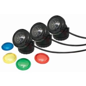 Foco LED sumergible para estanque - modelo PL1LED-3 12 LED - 3 focos