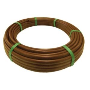 Tubería PLANA Ø 16 mm. de polietileno color marrón - 25 m. - c/goteros cada 35 cm. | C4386