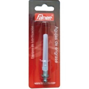 Aguja de engrase FAHER inoxidable L-38 mm galga 18
