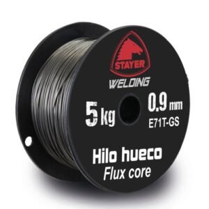 Bobina de hilo Flux Core (hilo hueco) de 5Kg. 0.9mm.