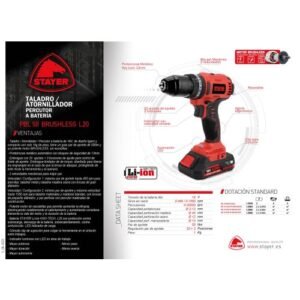 Taladro Atornillador Percutor, PBL 50 2022 PK BRUSHLESS