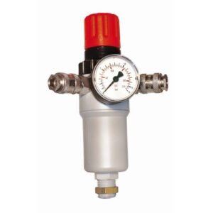 REGULADOR PRESION CEVIK PRO CON MANOMETRO 2 ENCHUFES MACHO DE 3/8" CA-950/1