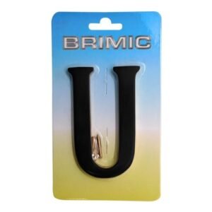 BL LETRA LATON U LTR01 100mm NE*