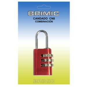 BL CANDADO COMBINACION CN08 20mm ROJO