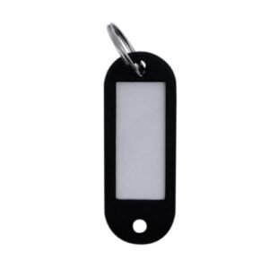 LLAVERO PORTAETIQUETAS PTQ02 NEGRO