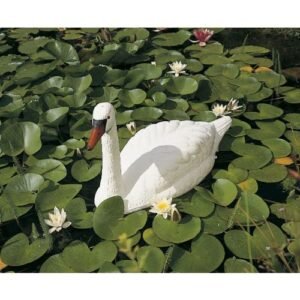 Animal decorativo para estanque - Cisne flotante - 26 cm.