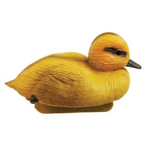 Animal decorativo para estanque - Patito amarillo - 9 cm.
