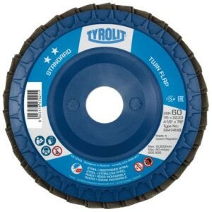 Tyrolit Discos de láminas TWINFLAP para acero y acero inoxidable 115 #28XLN 115x22,23 ZAZA40Q-B