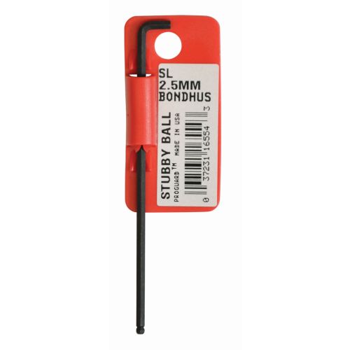 Bondhus Llave hexagonal en L punta-bola métrica Stubby™