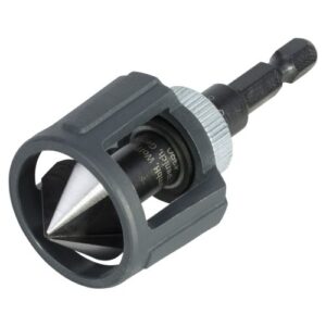 Avellanador cónico con tope de profundidad, vástago hexagonal